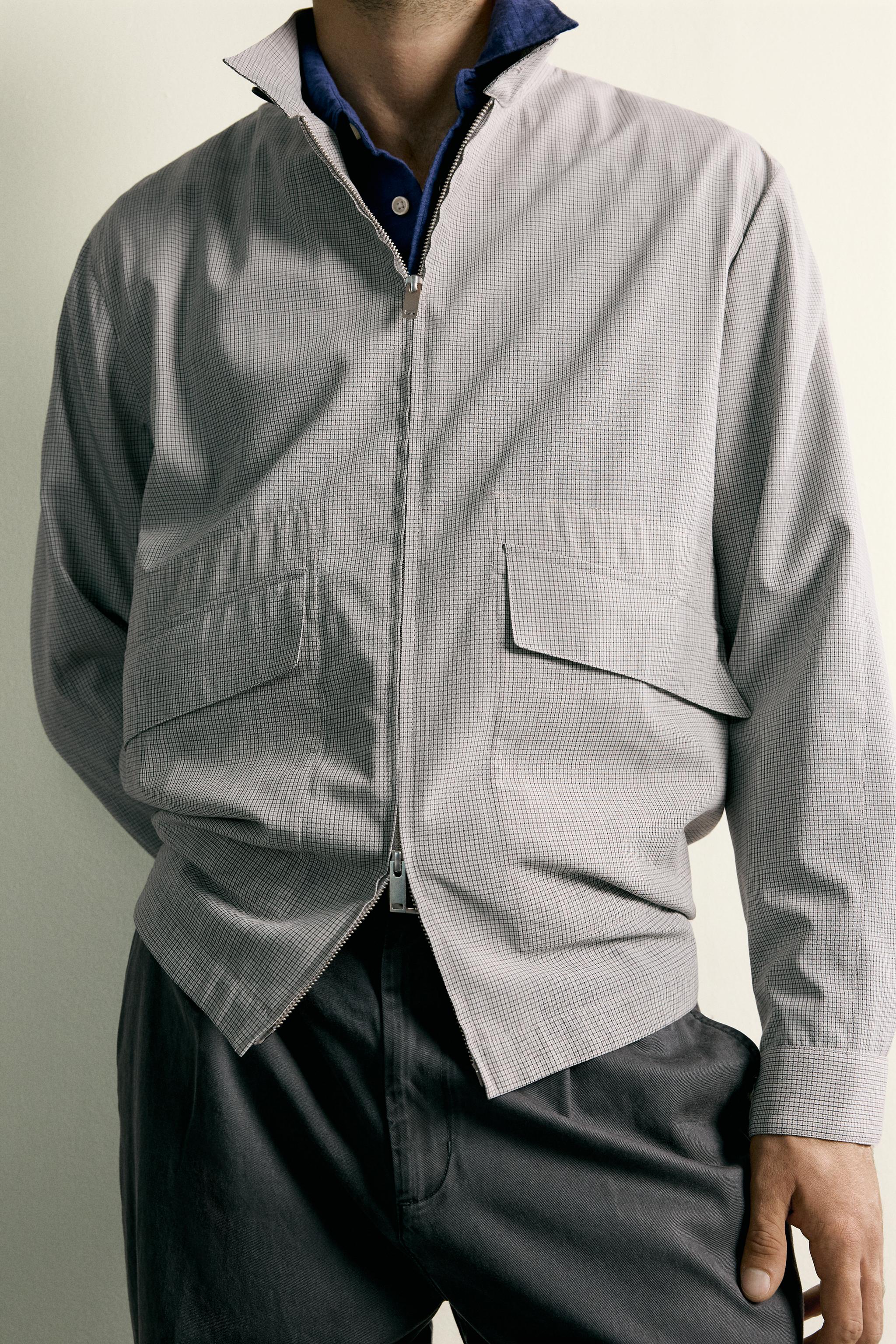 BLOUSON REGULAR FIT À CARREAUX